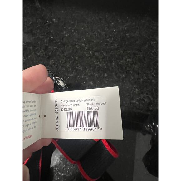 Cath Kidston ladybug purse Z Mnger Bag Ladybug Gingham - Picture 9 of 9